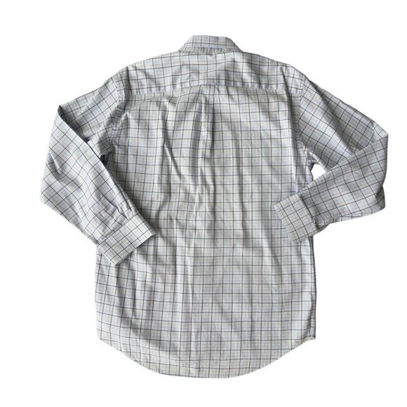 T. Harris London Long Sleeve Check Button Down Dress Shirt Men's Large (L) - Picture 2 of 6